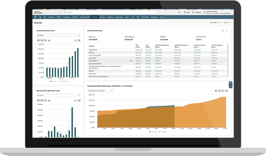 Report Snapshots Dashboard.
