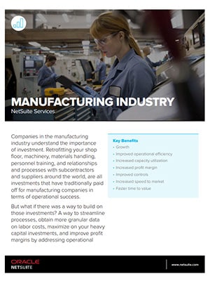 NetSuite Services: Manufacturing